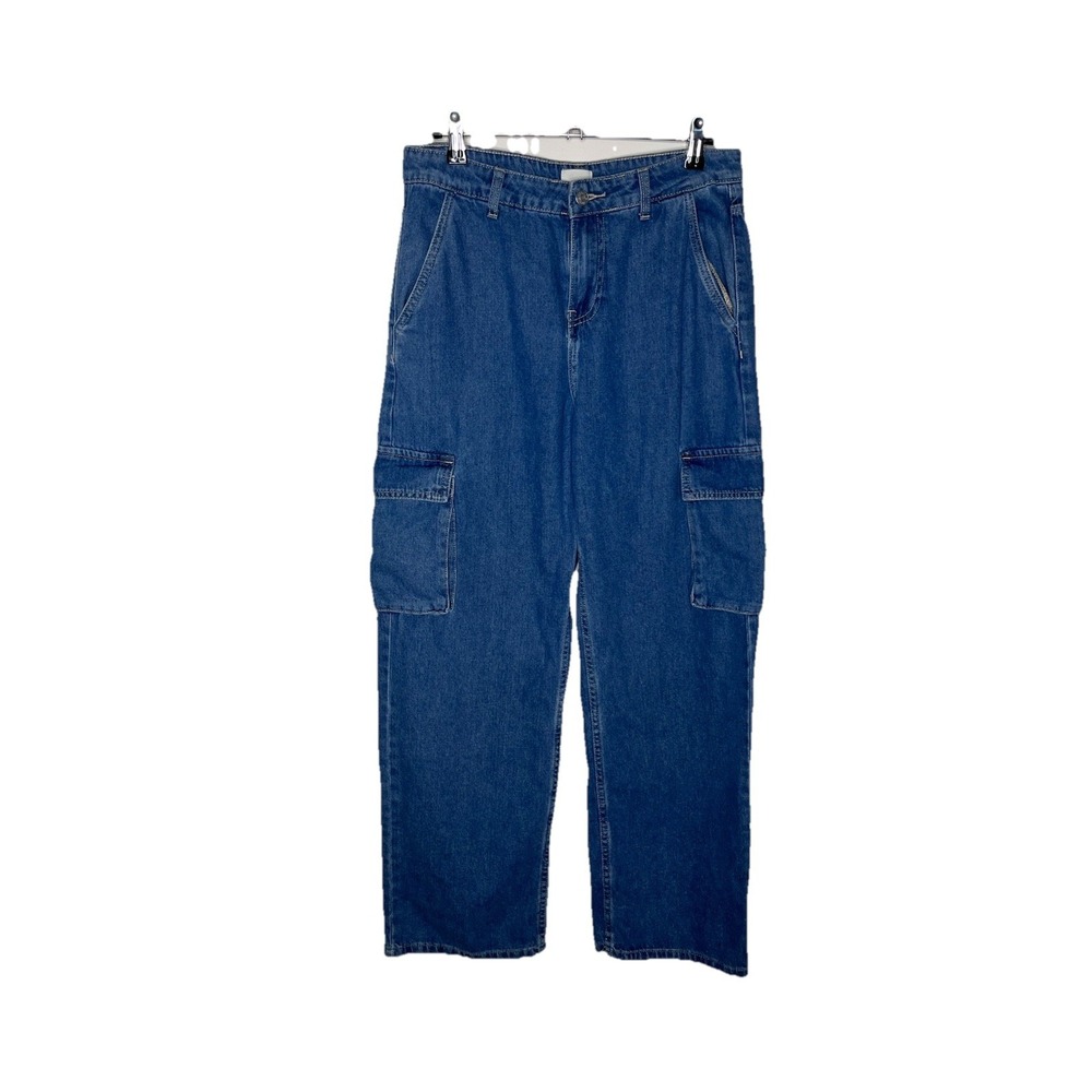 Simple Society Denim Cargo Blue Jeans Size 3/26